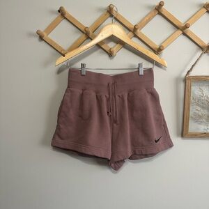 Nike Women's Dusty Rose Fleece Lined Shorts